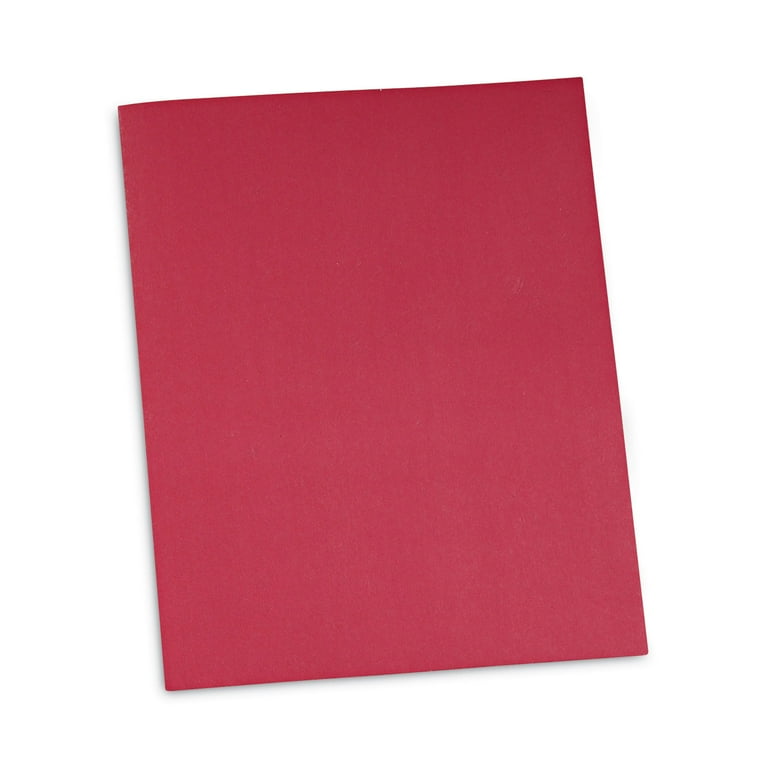 Two-Pocket Portfolio, Embossed Leather Grain Paper, 11 x 8.5, White, 25/Box Two-Pocket Portfolio, Embossed Leather Grain Paper, 11 x 8.5, White, 25/Box