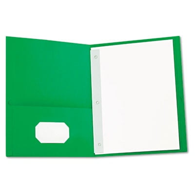 Two-Pocket Folder, Prong Fastener, 0.5 Two-Pocket Folder, Prong Fastener, 0.5