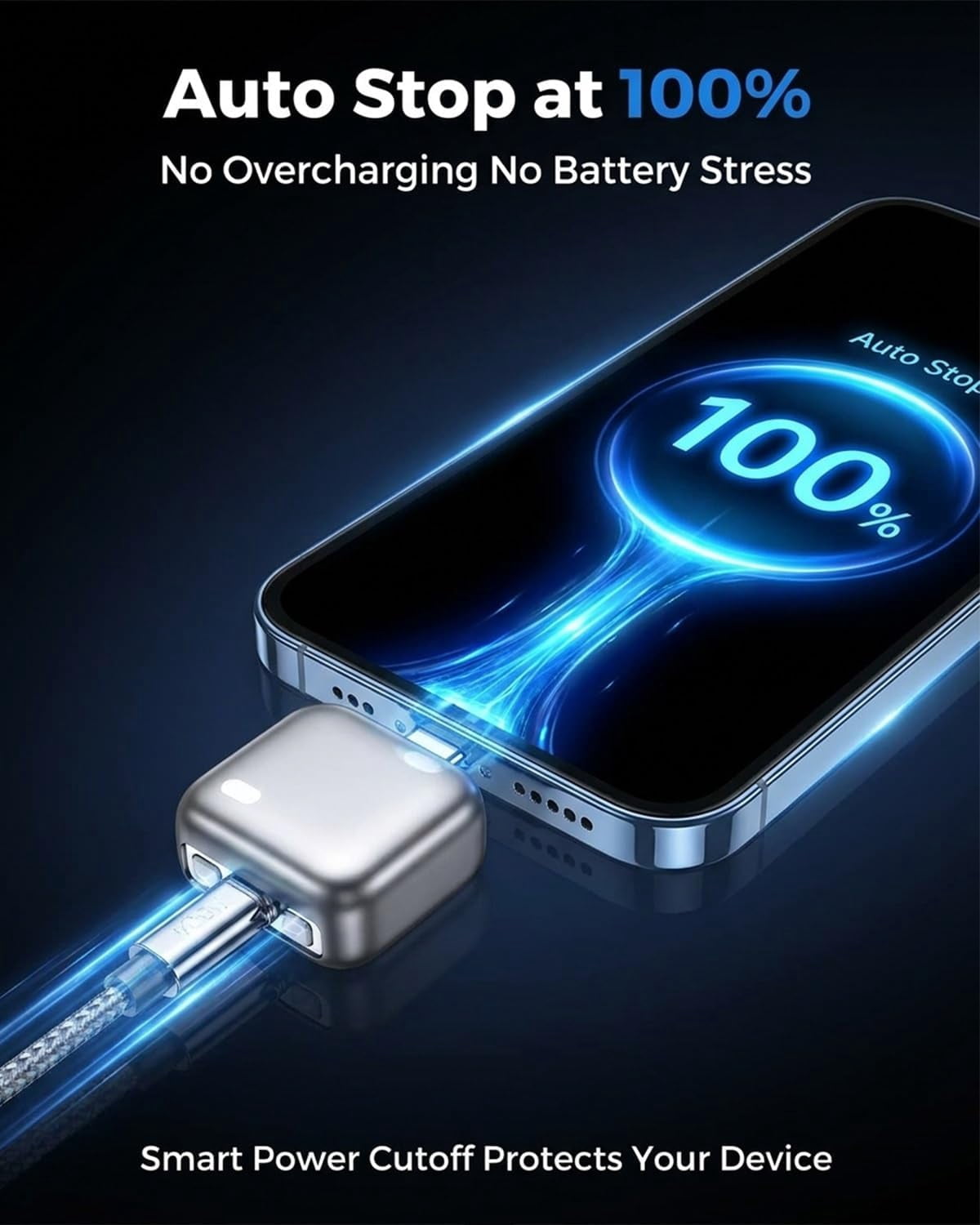 Charger Timer Universal Type-C Automatic Power Cutoff Smart Charger with Overcharge ...