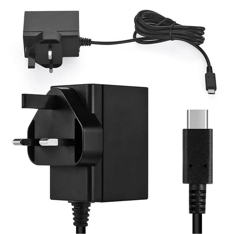 Universal Type C Device Fast Charging US EU UK Plug AC Adapter Charger Power Supply Game Console Charger for Nintendo Switch OLED UK PLUG