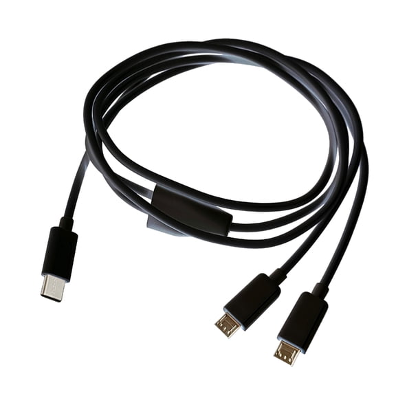 Universal Type C to Double Micro USB Charger Cable Fast Charging for Multiple Device Multifunctional Power Cord