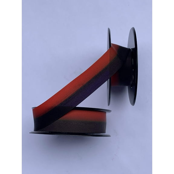 Universal Typewriter Ribbons - Custom Color Twin Spool Typewriter Ribbons (Purple and Orange)