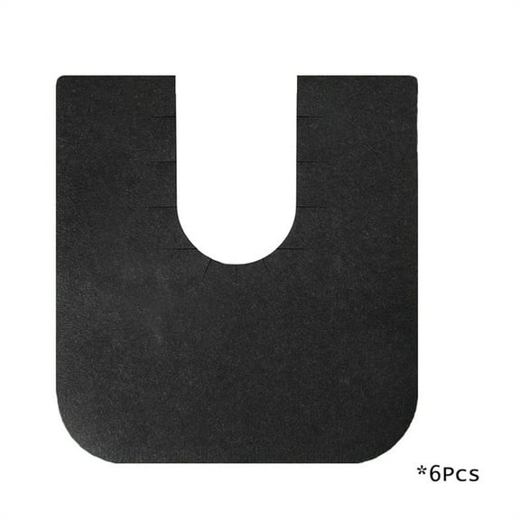 Universal U-Shaped Commode Mats Absorbent Toilet Training Rug For Kids Universal Bathroom Protector Pads, Designed With Heavy-Duty Leak-Resistant Material And Slits On Inner