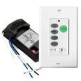 thumbnail image 1 of Universal UC9050T Ceiling Fan Wall Remote Control Kit, Ceiling Fan Dip Switch with Adjustable 3 Speed, Light Dimmer,Compatible with Hampton Bay Harbor Breeze Hunter, 1 of 9
