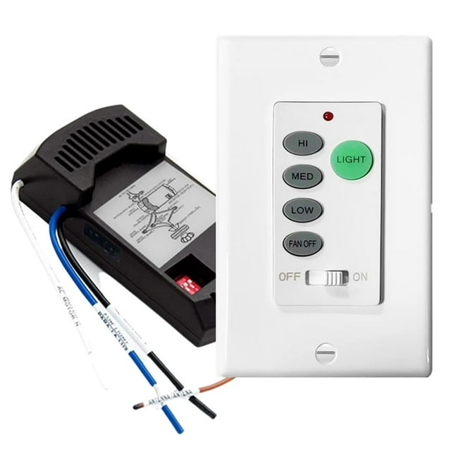 Universal UC9050T Ceiling Fan Wall Remote Control Kit, Ceiling Fan Dip
