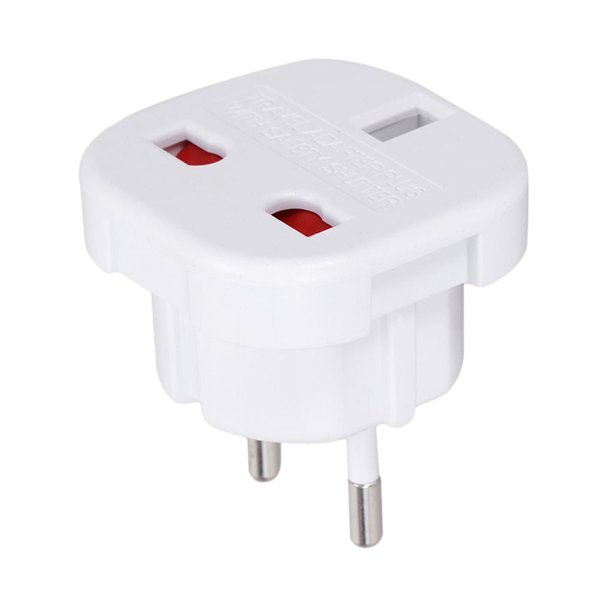 Universal UK 3-Pin To European 2-Pin Europe Plug AC 240 Power Adapter ...