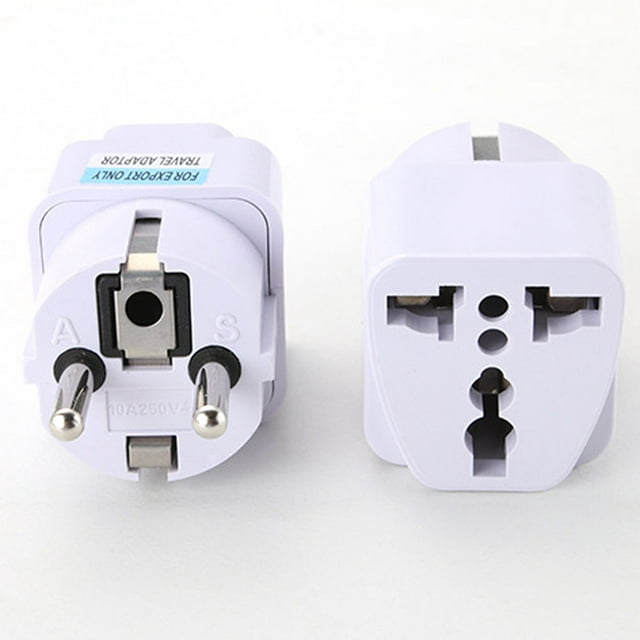 Universal UK US to EU AC Power Socket Plug Travel Charger Adapter
