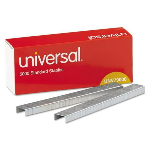 Universal UNV Standard Chisel Point Staples - 25 Per Pack