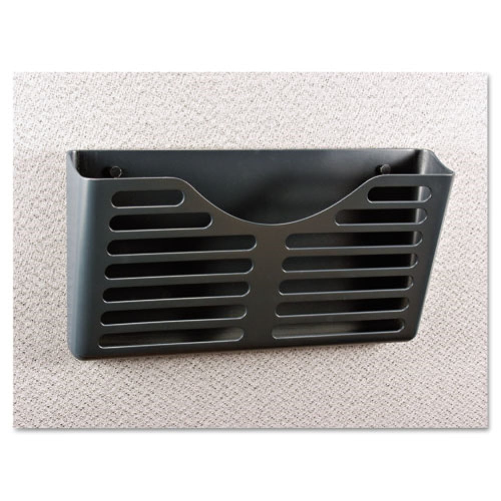Universal Recycled Plastic Cubicle Single File Pocket, Black - Walmart.com