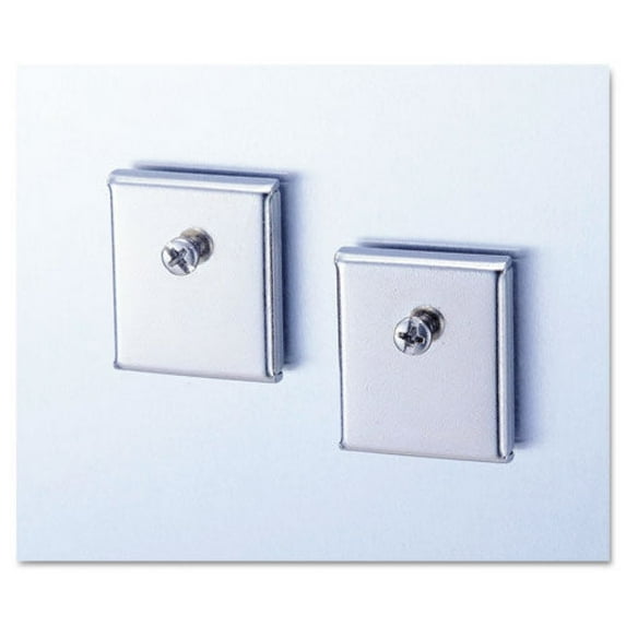 Universal UNV08172 Cubicle Accessory Mounting Magnets - Silver (2/Pack)