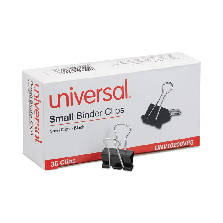 Binder Clips Value Pack, Small, Black/Silver, 36/Box Binder Clips Value Pack, Small, Black/Silver, 36/Box