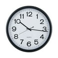 thumbnail image 1 of Universal UNV11641 13.5 in. Round Wall Clock - Black Case, 1 of 5