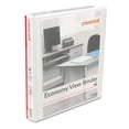 thumbnail image 1 of Universal UNV20962CT Economy 11 x 8.5 1 in. Capacity Round Ring View Binder, 3 Rings - White (12/Carton), 1 of 3