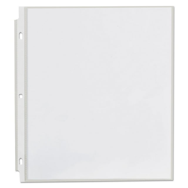 Universal UNV21121 8.5 in. x 11 in. NonGlare Standard Sheet Protector