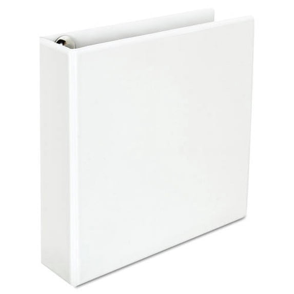Universal UNV30772 11 in. x 8.5 in. Deluxe 2 in. Capacity Easy-to-Open View Binder - White