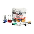 thumbnail image 1 of Universal UNV31028 Binder Clips with Storage Tub - Small, Assorted (40/Pack), 1 of 6