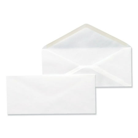 Universal UNV35210 4.13 in. x 9.5 in. Gummed Closure Square Flap Business Envelopes - White (500/Box)