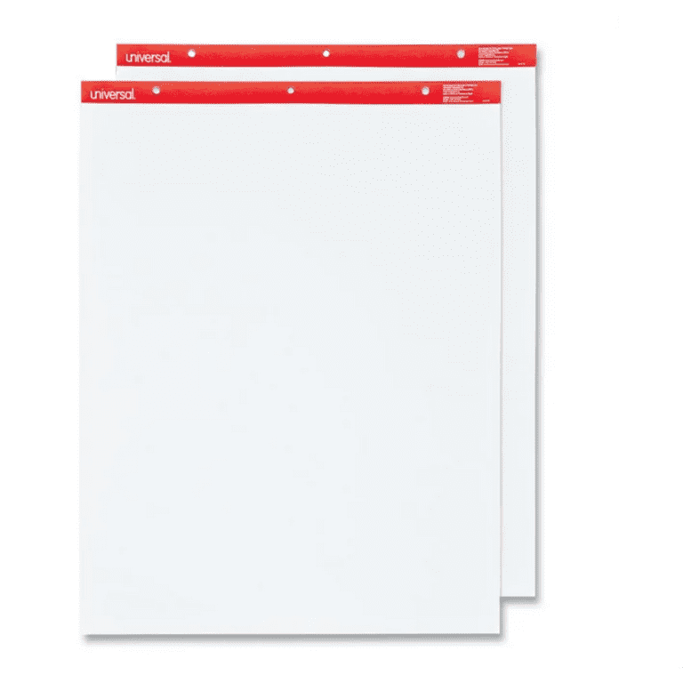 Universal UNV35600 27 in. x 34 in. Unruled Easel Pads/Flip Charts - White (50 Sheets, 2/Carton) Universal UNV35600 27 in. x 34 in. Unruled Easel Pads/Flip Charts - White (50 Sheets, 2/Carton)