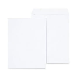 Self-Stick Open End Catalog Envelope, #13 1/2, Square Flap, Self-Adhesive Closure, 10 x 13, White, 100/Box Self-Stick Open End Catalog Envelope, #13 1/2, Square Flap, Self-Adhesive Closure, 10 x 13, White, 100/Box