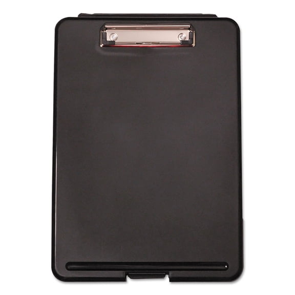 Universal UNV40318 Storage Clipboard with 0.5 in. Clip Capacity for 8.5 x 11 Sheets - Black