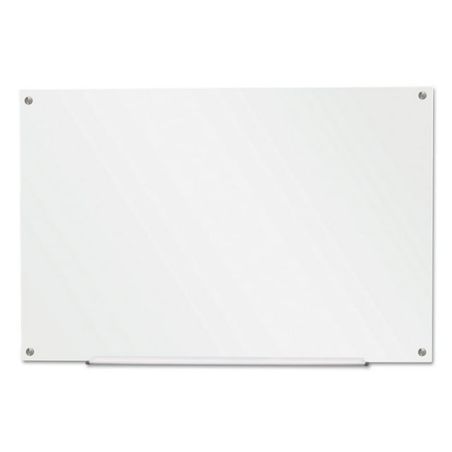 Universal UNV43232 36 in. x 24 in. Frameless Glass Marker Board White