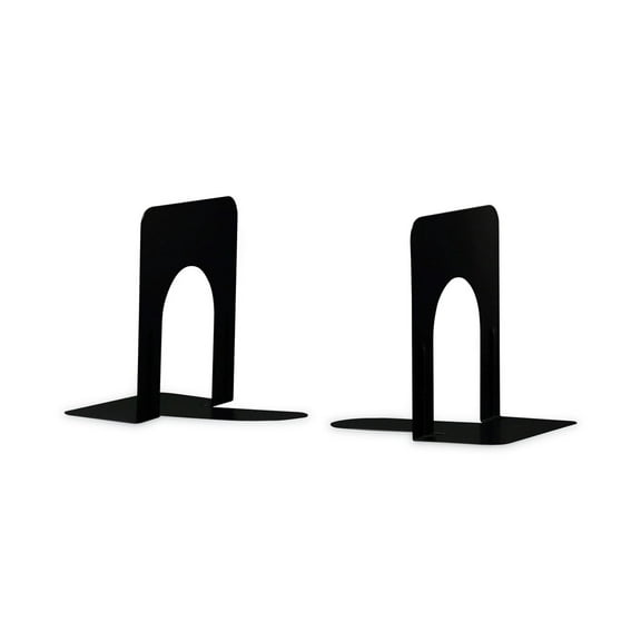 Universal Economy Bookends Standard 4 3/4 x 5 1/4 x 5 Heavy Gauge Steel Black 54051