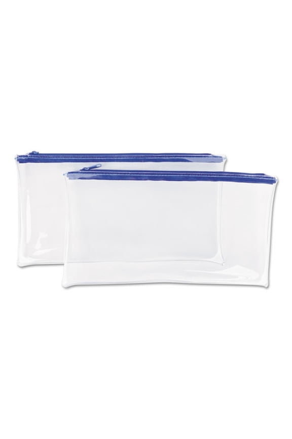 Carrying Case (Wallet) Cash, Blue, Clear
