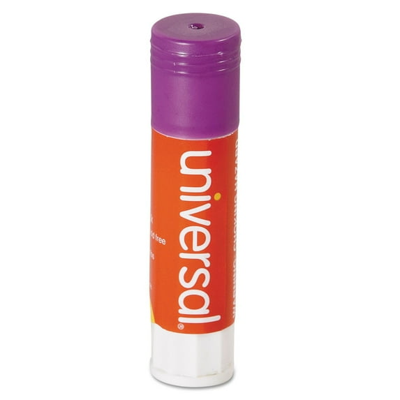 Universal UNV74748VP 0.28 oz. Dry-Clear Glue Sticks - Purple (30/Pack)