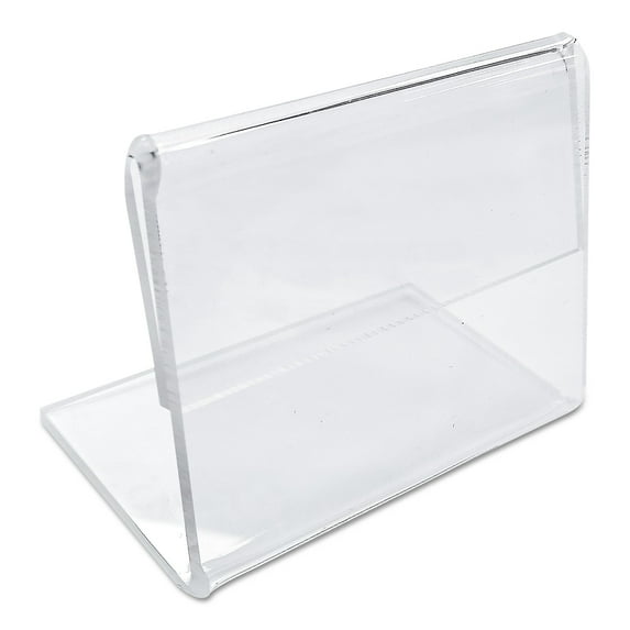 Mini Table-Top Sign 1 1/2" x 2", Clear