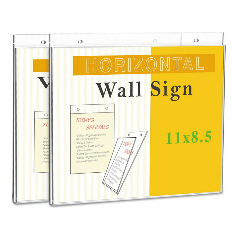 Wall Mount Sign Holder