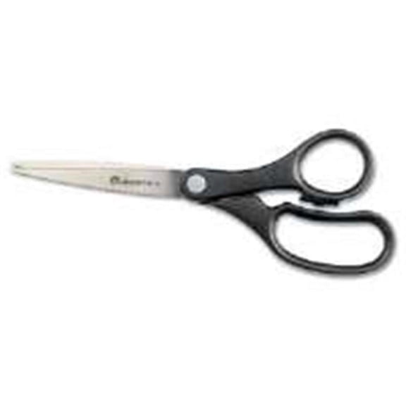 Universal UNV92009 Economy Scissors- Black - 8 Length - Straight Handle - Stainless Steel