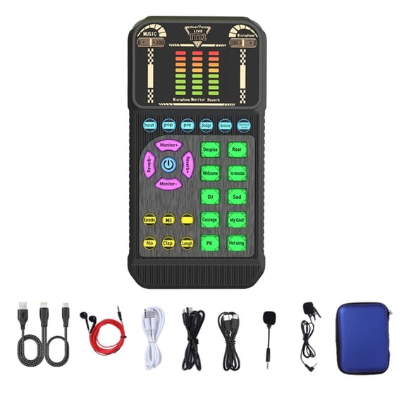 Universal USB Audios Interfaces Sound Card For Gaming Streaming Clear Voice Capture Build