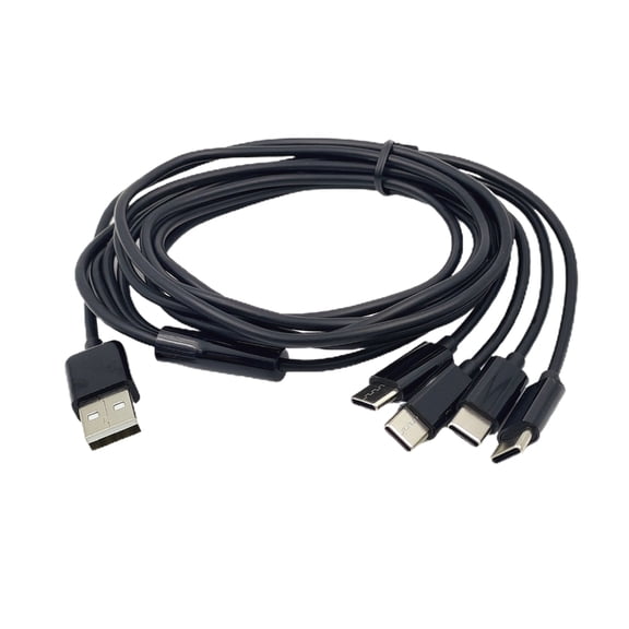 Universal USB C Splitter Cable 4-in-1 Multi Charging Cord for Mobile Device