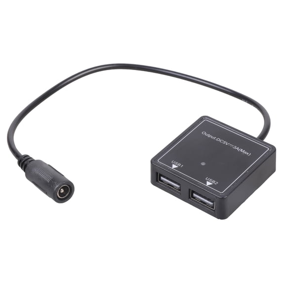 Universal USB Charging Adapter DC5.5x2.1mm to USB Power Charger for Solar Panel 12V Power Adapters DC6V-30V to 5V3A