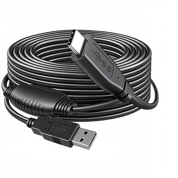 Universal USB to Type C Charging Cable Extra Long PVC Material Seamless Connectivitys for Multiple Devices Office Home