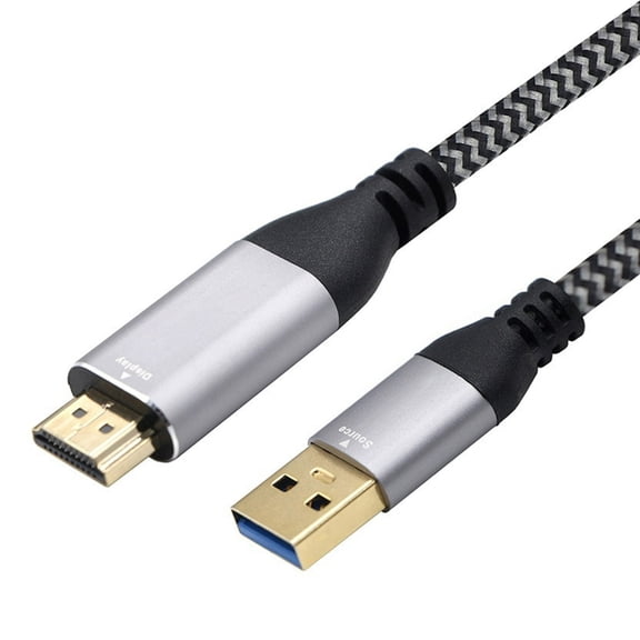 Universal USB3.0 To HDTV Cord 4K Video Output 1080P Resolution For Laptop Monitor