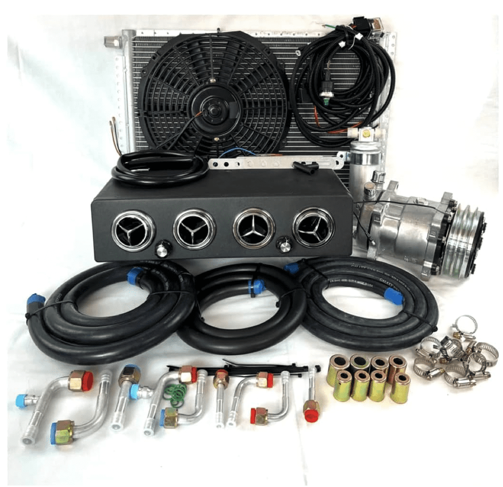 Universal Underdash A/C Kit 404 12V Chrome Finish Premium Evaporator ...