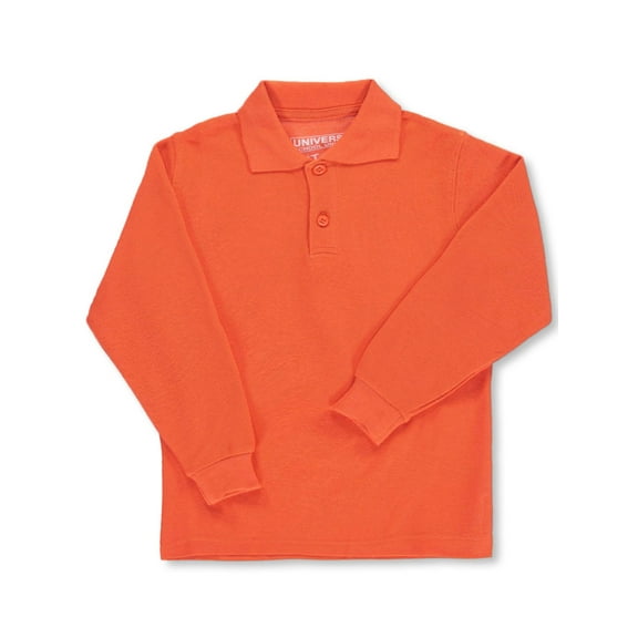Universal Unisex L/S Pique Polo (Sizes 4 - 7) (Little Girls)