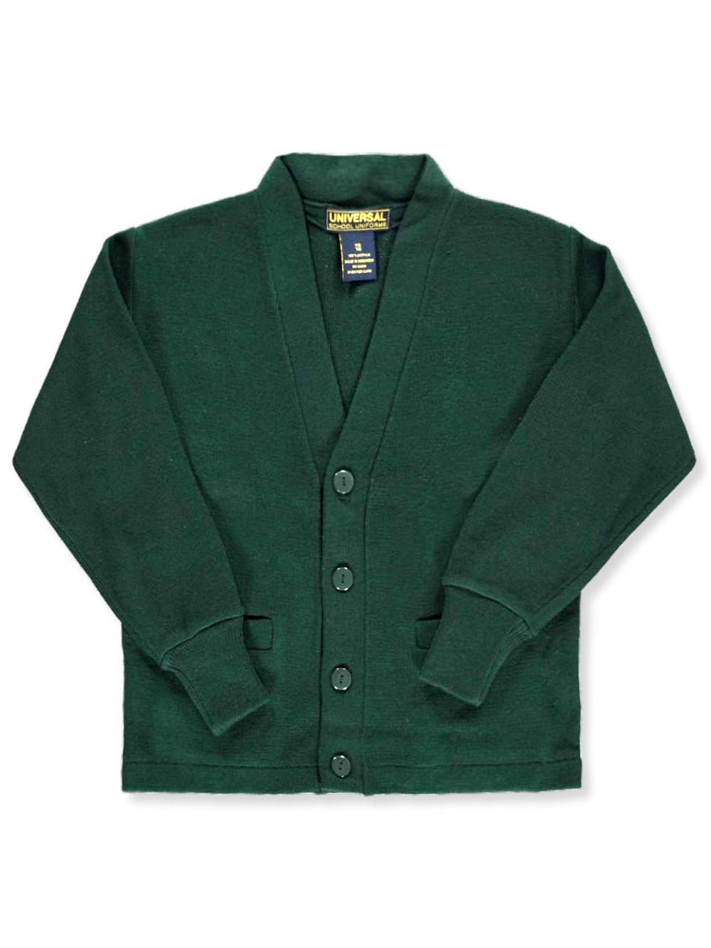 Universal Unisex Long-Sleeved V-Neck Cardigan Color: hunter