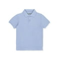 thumbnail image 1 of Universal Unisex S/S Pique Polo (Sizes 4 - 7) - blue, 4 (Little Girls), 1 of 2