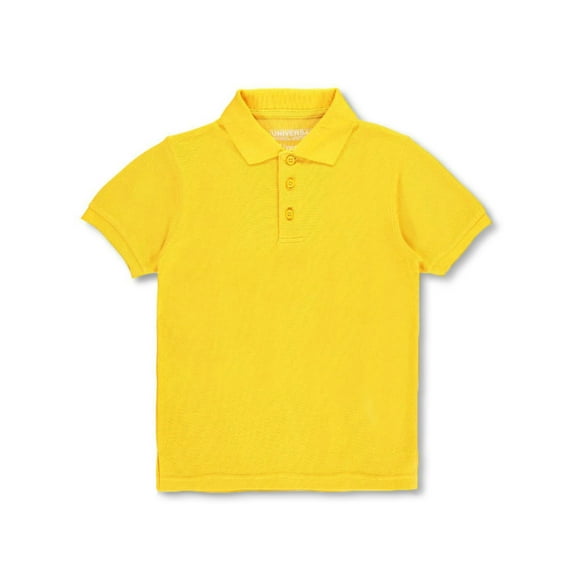 Universal Unisex S/S Pique Polo (Sizes 4 - 7) Color: gold Size: 7