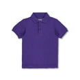 thumbnail image 1 of Universal Unisex S/S Pique Polo (Sizes 4 - 7) - purple, 4 (Little Girls), 1 of 2