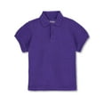thumbnail image 1 of Universal Unisex S/S Pique Polo (Sizes 8 - 20) - purple, 16 (Big Girls), 1 of 2