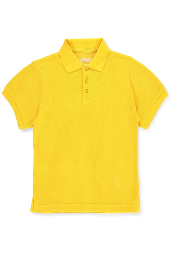 Unisex S/S Pique Polo (Sizes 8 - 20) Color: gold Size: 8