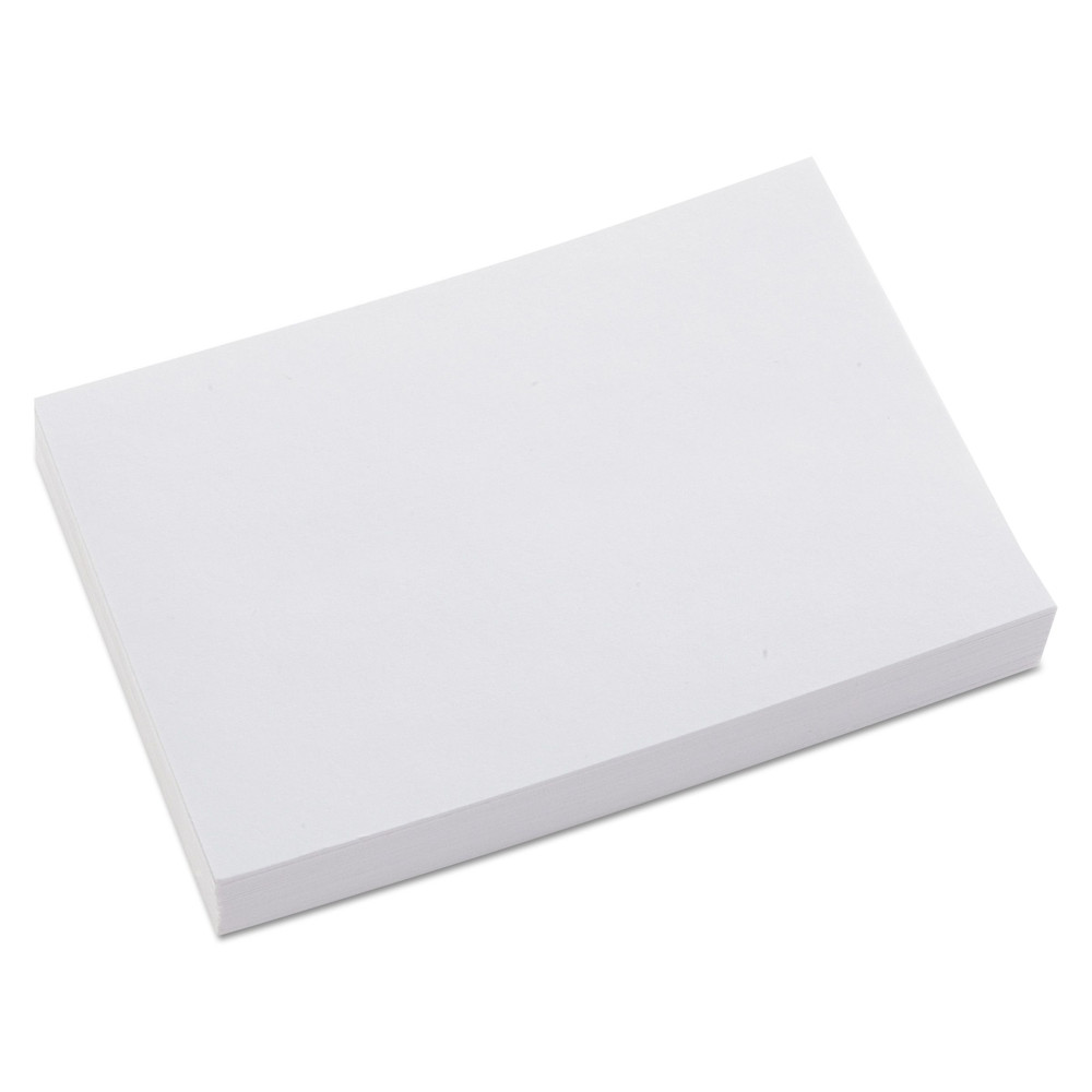 Universal Unruled Index Cards, 4 x 6, White, 100/Pack -UNV47220 - image 1 of 2