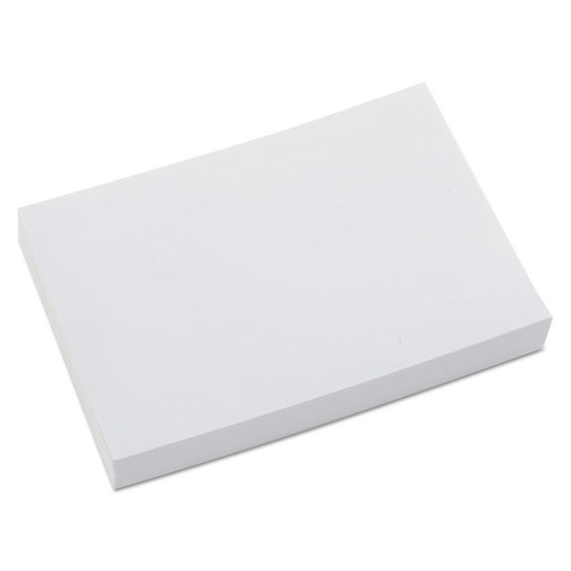 Universal Unruled Index Cards, 4 x 6, White, 100/Pack -UNV47220