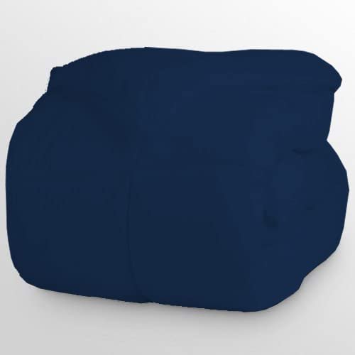Universal V Berth (90" x 90" x 40") Inch - 5Pcs 100% Egyptian Cotton 800 Thread Count Filled with 400 GSM Comforter Set, Soft Boat Bedding V Berth Comforter - Navy Blue Solid