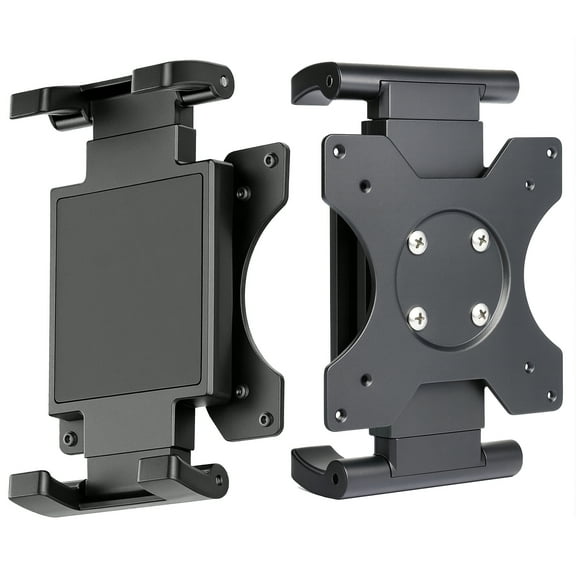 Universal VESA Mount Adapter for Tablets Spring Clamp Holder for iPad and Portable Monitors up to 15.6 Fits VESA 75x75 & 100x100 Compatible with Surface, Galaxy Tab, and 2-in-1 Laptops