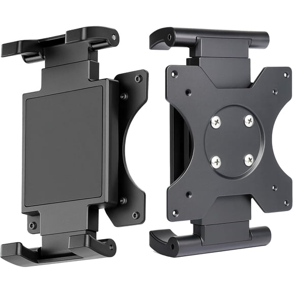 Universal VESA Mount Adapter for Tablets Spring Clamp Holder for iPad and Portable Monitors up to 15.6 Fits VESA 75x75 & 100x100 Compatible with Surface, Galaxy Tab, and 2-in-1 Laptops