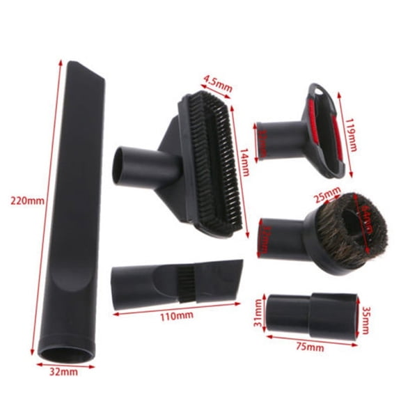 Universal Vacuum Attachment Clean Suction Nozzle Dust-Brush Cleaner Dirt Remover